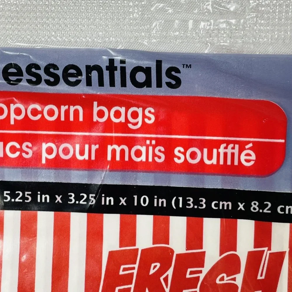 Essentials Paper Popcorn Bags Concessions Parties Movie Night 4 Packs W 38 Total